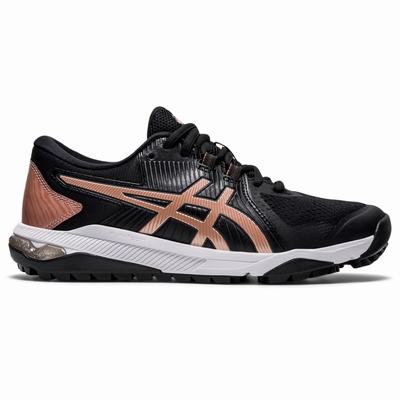 Asics Gel-Course Glide - Naisten Golfkengät - Mustat/Pinkki Kultaiset